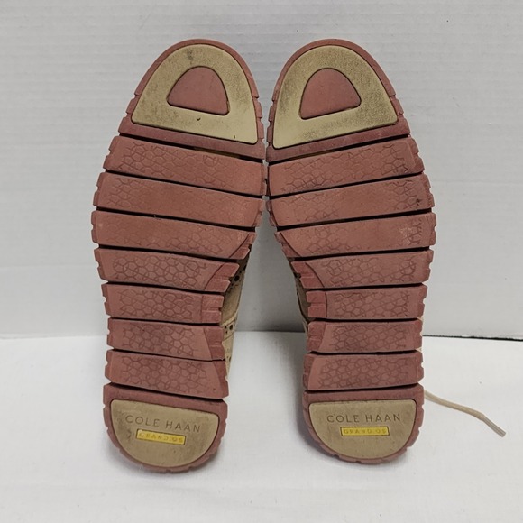 Cole Haan Zerogrand Mushroom Suede Wingtip Shoes Oxford Soft QUALITY mens 9.5 - Picture 6 of 16